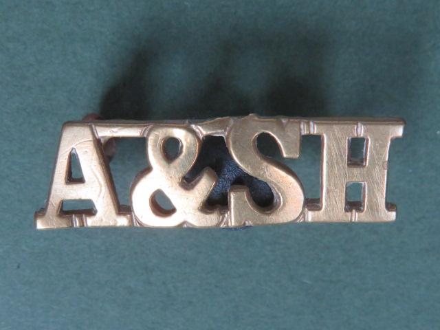 British Army The Argyll and Sutherland Highlanders (Princes Louise's) Shoulder Titles