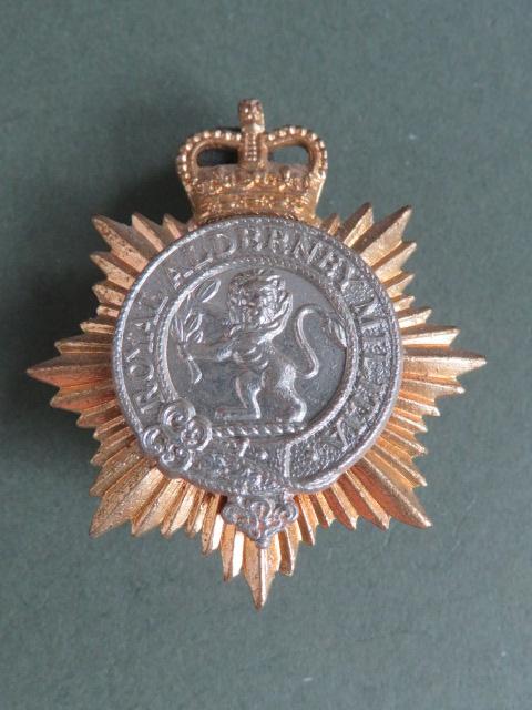 British Army Royal Alderney Milita Cap Badge