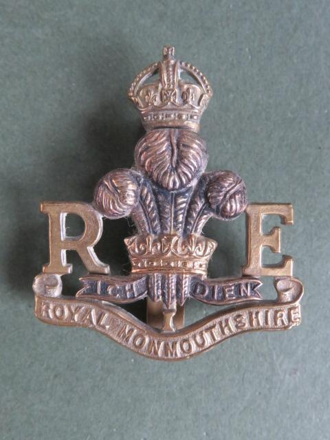 British Army Pre 1953 The Royal Monmouthshire Royal Engineers Militia Cap Badge