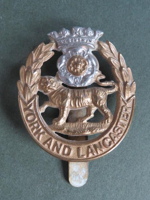 British Army The York and Lancaster Regiment Cap Badge