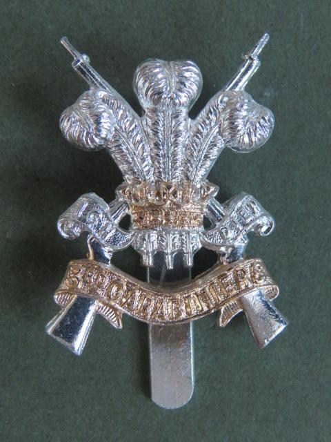 British Army 3rd Carabiniers (Prince of Wales's Dragoon Guards) Cap Badge