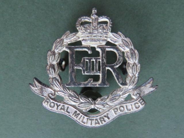 British Army EIIR Royal Military Police Officers' Service Dress Cap Badge