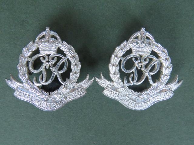 British Army GVI Royal Military Police Officers' Collar Badges