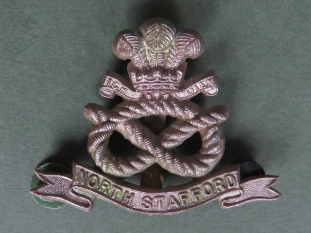 British Army WW2 Plastic The Staffordshire Regiment Cap Badge