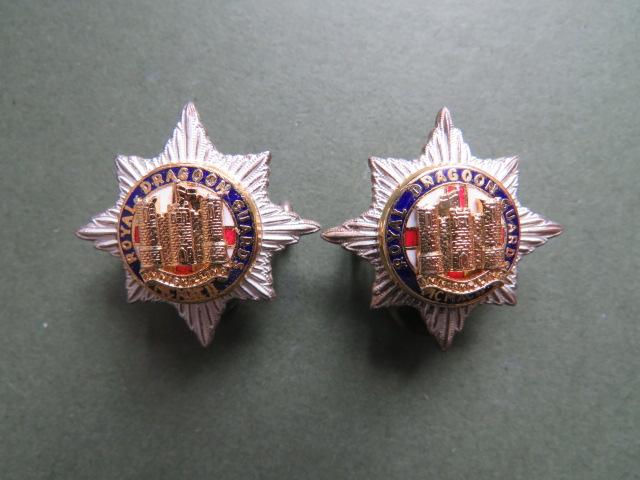British Army The Royal Dragoon Guards Officer's Collar Badges