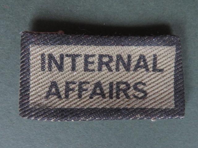 Rhodesia Army Internal Affairs Chest Badge