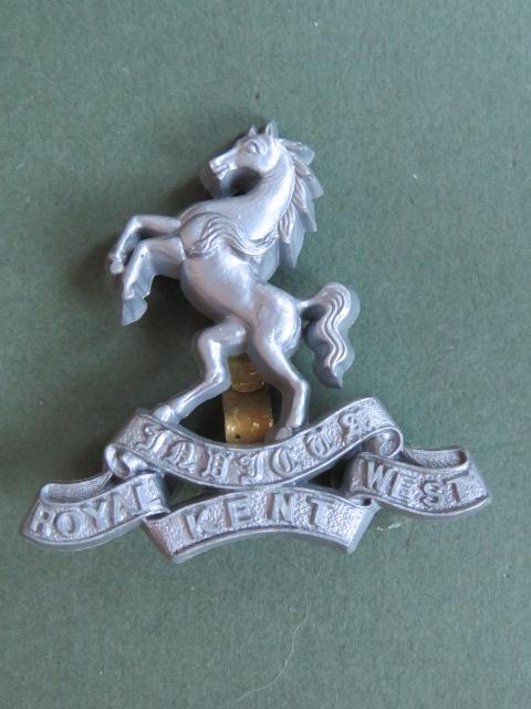 British Army WW2 Economy The Queen's Own Royal West Kent Regiment Cap Badge