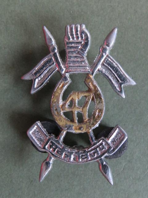 India Army Post 1947 47th Armoured Regiment Headdress Badge