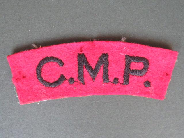 British Army WW2 Corps of Military Police Shoulder Title