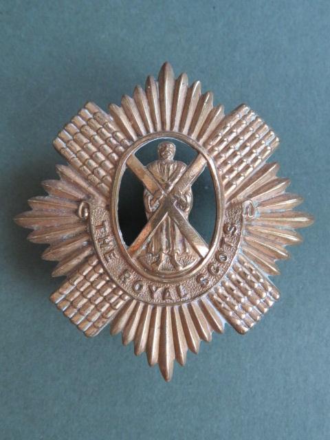 British Army WW1 Economy The Royal Scots Glengarry Badge
