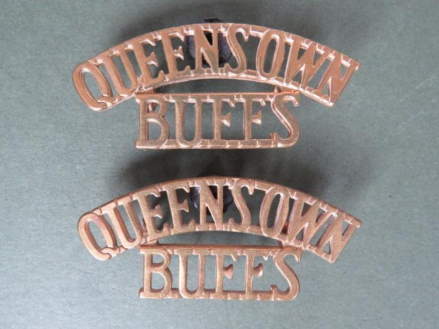 British Army The Queen's Own Buffs Shoulder Titles