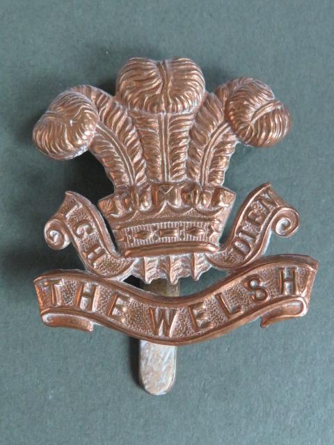 British Army WW1 Economy The Welsh Regiment Cap Badge