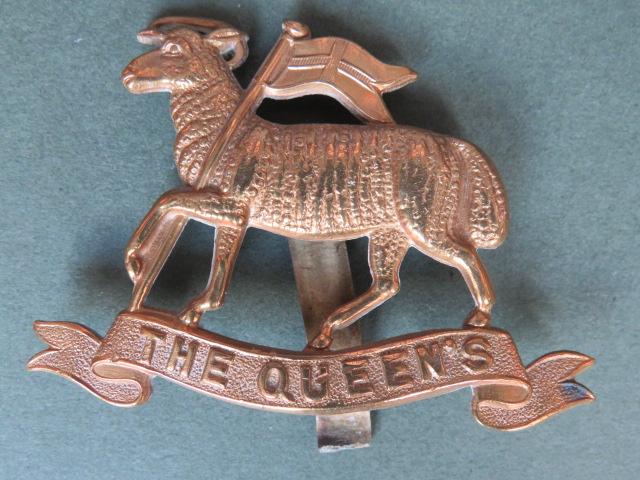 British Army WW1 Economy The Queen's Royal Regiment (West Surrey) Cap Badge