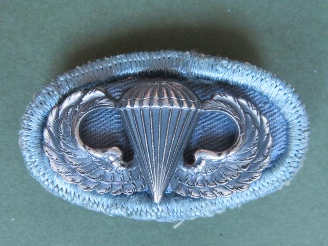 USA Army Basic Parachute Wings with old 19th Special Forces Group Oval