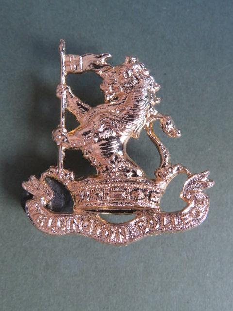 British Army Wellington College Cap Badge