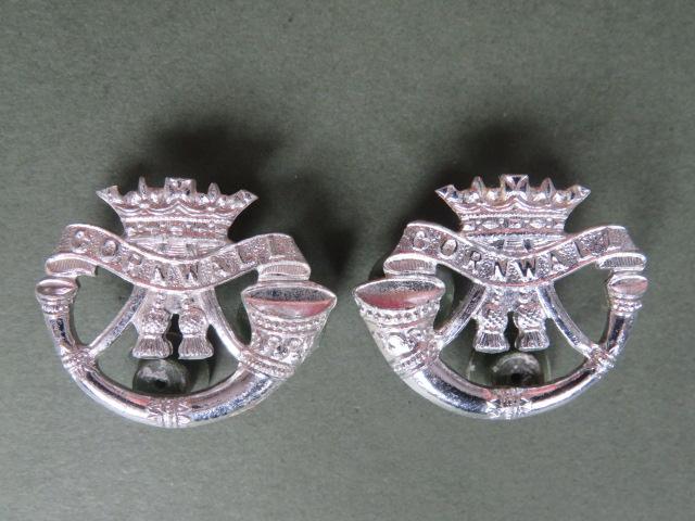 British Army The Duke of Cornwall Light Infantry Collar Badges