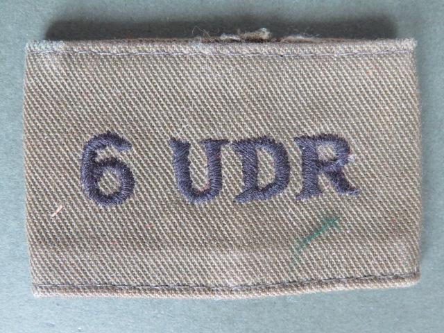 British Army 6 UDR (Ulster Defence Regiment) Slip On Title