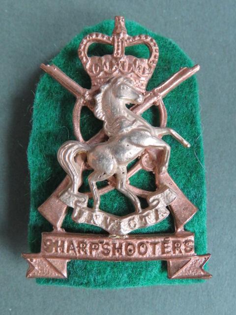 British Army Post 1953 The Kent and County of London Yeomanry (Sharpshooters) NCO's Arm Badge