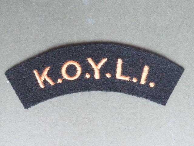 British Army King's Own Yorkshire Light Infantry Shoulder Title