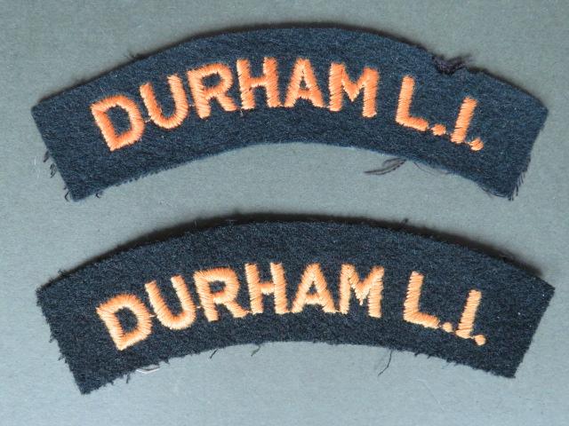 British Army Post WW2 The Durham Light Infantry Shoulder Titles